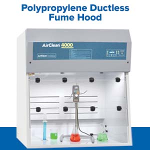 Polypropylene Ductless Fume Hood - Folding Sash